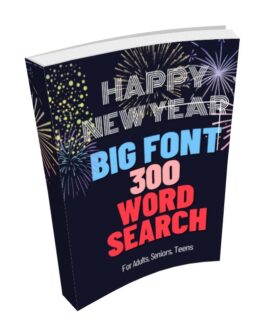 Big Font 300 Word Search Puzzle for Adults, Seniors, Teens